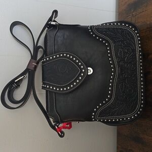 NEW Montana West Women's Western Handbag Crossbody-black